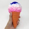 Magik Scented Jumbo Squishies Unicorn Bear Ice Cream Cone Galaxy Toys Cute Slow Rising Squishy Kids Children Adult for Holiday and Stress Relieve (Ice Cream Pink/White/Blue, 7.48 x 4.13 Inch)