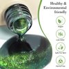CANNI Cat Eye Gel Nail Polish 1Pcs 9ml Green in Dark color Gel Polish High Gloss Soak Off UV Gel Starry Sky Miracle Series Gel Nail Polish Art Manicure Salon DIY Home