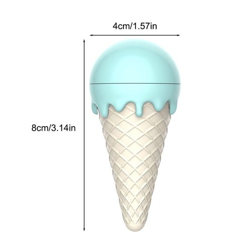 MiOYOOW Catnip Cat Ball Toy, Rotating Cat Chewing Toy Ice Cream Shaped Adhesive Cat Catnip Sphere Toy for Cat Kitty Licking Teeth Cleaning