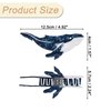 VOCOSTE Shark Claw Clip, Acetate Hair Clips, Whale Hair Claw, Funny Claw Clips for Women, Blue