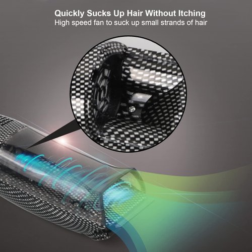 YUYTE Unisex Hair Trimmer Kit with Powerful Automatic Hair Suction, Lithium Ion Powered Electric Shaver with 4 Guide Combs, 120 Minute Run Time