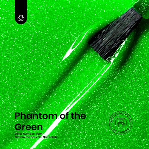 Beetles Gel Polish 15Ml Glitter Green Glow in the Dark Nail Polish Green Gel Polish Soak off Uv Led Nail Lamp Green Gel Nail Polish Nail Art Halloween Gel