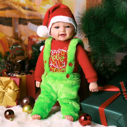BABESIDE Baby Dolls Girl - 17 Inch Sweet Smile Realistic Baby Doll Soft Body Real Life Baby Dolls with Accessories Gift for Kids Age 3 4 5 6 7 8+