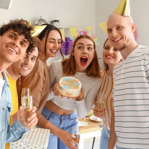 Jaciya Birthday Headband for Girls Women Rainbow Happy Birthday Tiara Birthday Girl Head Band Happy Birthday Decorations Gifts