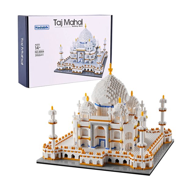 Kadablk Architechture Series for Adults and Teens,Taj Mahal Building Set,Model Contruction Kit 3950 PCS,Micro Block Set,New Seven Wonders,Landmark Model