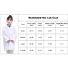 RLIAHALM Kid Lab Coat Doctor Unisex Role Play Scientist Halloween Career Day Dress Up Costume for boys and girl (Medium,White)