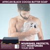 HERBOGANIC African Black Soap with Cocoa Butter Handmade Soap - Natural, Moisturizing Soap Bar for Soft and Smooth Skin with a Spa-Like Experience Pack of 1 (100g)