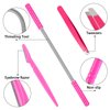 14 Pieces Facial Hair Remover Set Spring Epilator Hair Removal Springs Eyebrow Razors Beveled Tweezers Removes Hairs Women Face Threading Tool