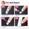 Chrontier Silk Nail Wrap Nail Splits Breaks Instant Reinforce Repair Bandage Tape Protector Self Adhesive Easy Trimerable for UV Gel Acrylic Nail Art Extension Fiberglass Professional Manicures Tool