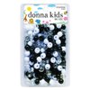 Donna Hair Beads for Hair Braids Kit Including 11x10mm Pony Beads, DIY Hair Braiding plastic beads for braid hair 1pc Quick Beaders for Kids Hair Braids BLK/CLR/WHT
