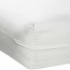 Queen Size Vinyl Mattress Protector Zippered Encasement Cover 100% Waterproof Prevent Stains and Spills White
