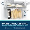 MILKWORX Freeze It Flat Breast Milk Storage Bag Freezer Organizer - Space-Saving Freezer System for Breastmilk Storage Bags - Breast Pump Accessories - Breast Milk Freezer Organizer Made in The USA