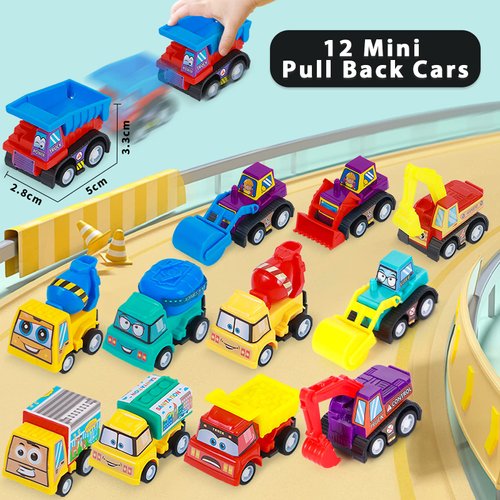 Lorfancy 150 Pcs Construction Party Favors Kids Toddler Construction Toys Trucks Stickers Goodie Bag Shovel Wristband Flashlight Keychain Vehicles Toy Birthday Party Supplies for Boys Girls
