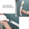 LFJ 3 in 1 Shower Brush Sponge Set for Shower, 19" Long Handle Body Brush, Bath Sponge and Lotion Applicator Gentle Exfoliation and Improved Skin Health, Suitable for Men and Women