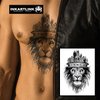 INKARTLINK Temporary Tattoos, Semi Permanent Tattoos, Adult Art Designs, Waterproof Temporary Tattoos, Party Favors, Tattoo Stickers Realistic, No Adhesive, Lasts 1-2 Weeks (The Lion King)