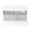 YUFUTOL 20pcs Solid Carbide Burr Set 0.118‘’（3mm）Shank Tungsten Carbide Rotary Files Burrs with 3mm Cutting Head Diameter Fits Most Rotary Drill Die Grinder for Woodworking,Engraving,Drilling,Carving