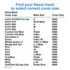 CPAP Mask Liners (#6060) Also Click for Other Mask Sizes - Reusable Fabric Comfort Cover Mask Liners to Reduce Air Leaks & Skin Irritation