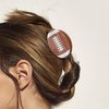 1 Pack Rugby Acetate Hair Claw Clip for Women, Rugby Ball Hair Clips Creative Sport Ball Hair Accessories, American Football Hair Clip for Women Girls, Small Pattern Rugby Hair Claw Clips