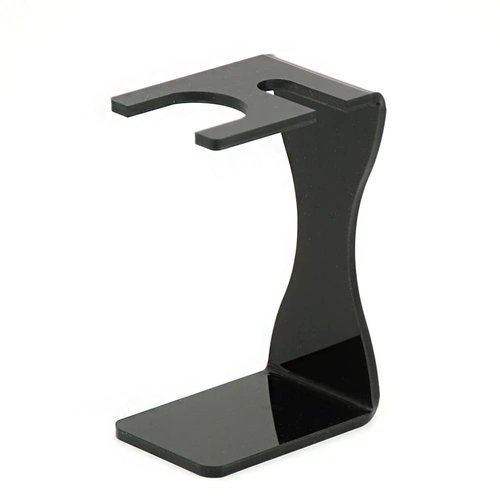 lasenersm 1 Piece Acrylic Shaving Brush and Razor Holder Shave Brush Stand Beard Brush Holder Razor Stand Razor Brush Holder for Razor Storage Men's Shaving Tool, Black