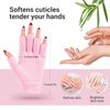 Melodysusie Moisturizing Gloves Fingerless Gloves for Women Moisture Gloves Soft Moisturizing Gloves Overnight for Dry Rough and Cracked Hands, Size S (L*W: 6.7in*3.8in)