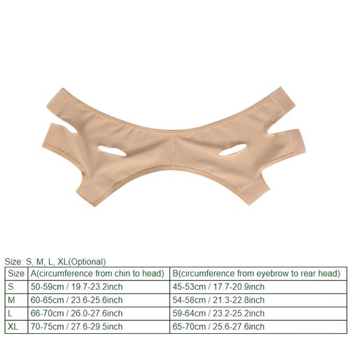 Slimming face band, slimming face mask, facelift mask, sleep neck mask, reduce double chin bandage(XL)