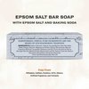 The Grandpa Soap Company Epsom Salt Bar Soap - Deep Cleansing Soap, Made with Epsom Salt and Baking Soda, Removes Dirt Grease and Grime, Vegan, for Face and Body, 4.25 Oz, 4 Pack