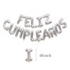 Letter Balloons Feliz Cumpleanos Silvery Balloon Happy Birthday Balloons Birthday Banner Decoration Party Decoration Supplies