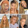 Dreadlock Extensions Human Hair 8 Inch 20 Strands #30 Brown 100% Human Hair Full Handmade Permanent Loc Extensions Human Hair Can Be Dyed Bleached Curled including Free Crochet Hook and Comb