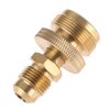 Portable 1lb Propane Tank Canister Regulator Adapter Connection to 3/8” Male Flare (5/8"-18UNF) Thread, Portable Camping Grill Stove Parts for Heaters, Burner, Fire Pit, Cooker