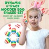 IPIDIPI TOYS Egg Shakers Maracas for Kids - 6-Pack, Colorful Wooden Musical Instruments, Percussion Maracas for Kids, Toddlers, Baby Shakers, Ideal for, Stocking Stuffers, and Educational Play