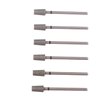 MZCMSL 6pcs Tapered Barrel Cuticle Drill Bits, Pro Diamond Nail Bits for Salon Manicure, 3/32 Shank efile Bit(Medium)