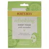 Burts Bees Refreshing Sheet Mask - Cucumber Unisex 1 Pc, (60192)