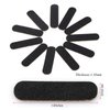 100 Pcs Mini Nail Files Bulk, Mwoot Disposable Double Sided Emery Board 180/240 Grit, Fingernail Nail File Buffer Set Manicure Tool for Natural Acrylic Fake Nails Home and Salon Use (Black)