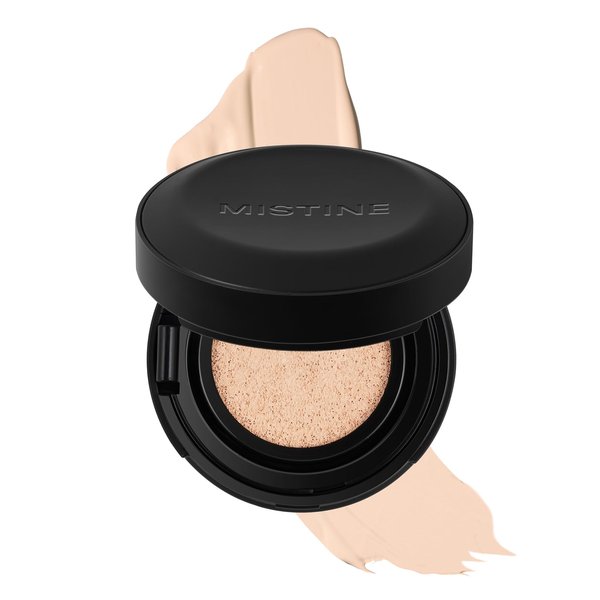 MISTINE Magic Air Cushion Foundation Velvet Matte Finish Full Coverage Foundation Makeup for Oily Skin,24H Antioxidant Long-Lasting Waterproof Smudge Proof-Ivory