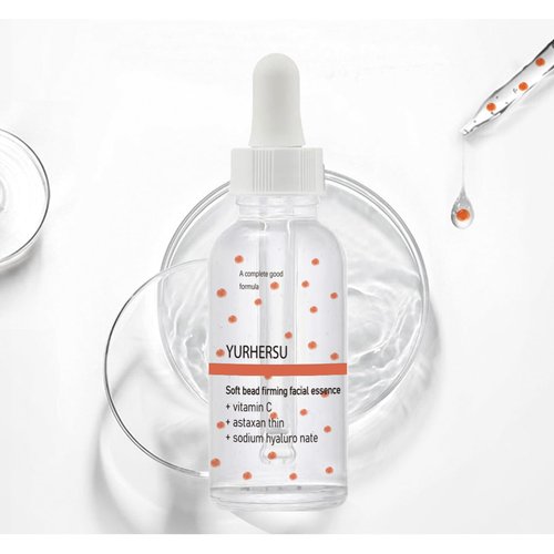Easilydays Vitamin C Face Essence, Soft Bead Firming Facial Serum, Soft Pearl Essence with Sodium Hyaluronate, Shrinks Pores, Deeply Moisturizing, Smooth & Shiny, Firm Skin, Vitamin C Serum Skin Care