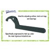 Williams JHW472 Adjustable Hook Spanner Wrench with Span Diameter of 1-1/4 to 3-Inch, Ideal for Adjusting Collars, Lock Nut Rings, and Bearings