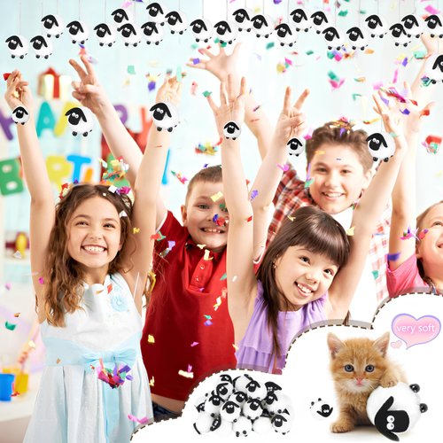 AUTMORAN 12Pcs Small Stuffed Sheep Animal Decor Bulk Plush Toys,Little Sheep Party Favors for Birthday,Christmas Tree,Halloween Celebration,Basket Stuffers,Cat Toys,Lamb Ornament and Gifts. (12pcs)