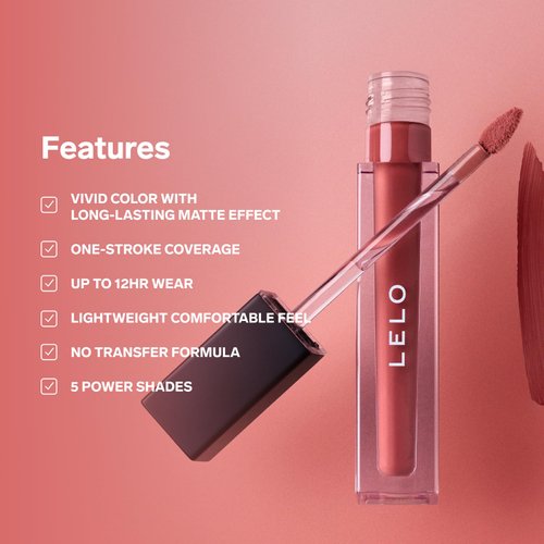 LELO MAKEUP - LIQUID Lipstick - Long Lasting Matte Liquid Lipstick, Kiss Proof Long Lasting Lipstick, Long Wear Lipstick - 06 FREAK