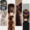 Bememo 28 Pieces Velvet Scrunchies Hair Ties Elastics Scrunchy Bobbles Soft Hair Bands Ponytail Holder Hair Accessories Cute Colors Elastic Hair Bands Party Favors for Teens Women Girls(Cute)
