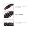 Small Mini Ultra Thin Aluminum Tube Nylon Bristles Styling Brush for Short Hair, Bangs, Beard, Lifting, and Curling (Number 3)