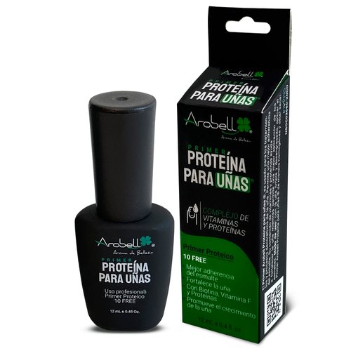 AROBELL Nail Primer - 12ml Multivitamin and Protein Nail Primer and Dehydrator – Professional Primer for Salons, Nail Artist Nail Tech Supplies - Easy to Apply and Long-Lasting Results