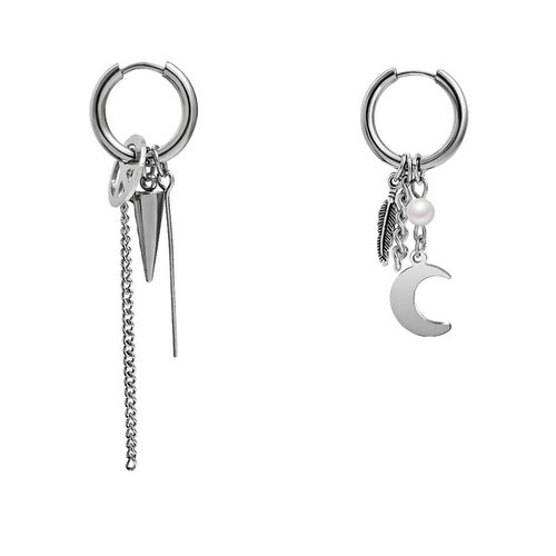 Mshion Unisex Stud Earrings 1 Pair with 1 Nice Jewelry Box