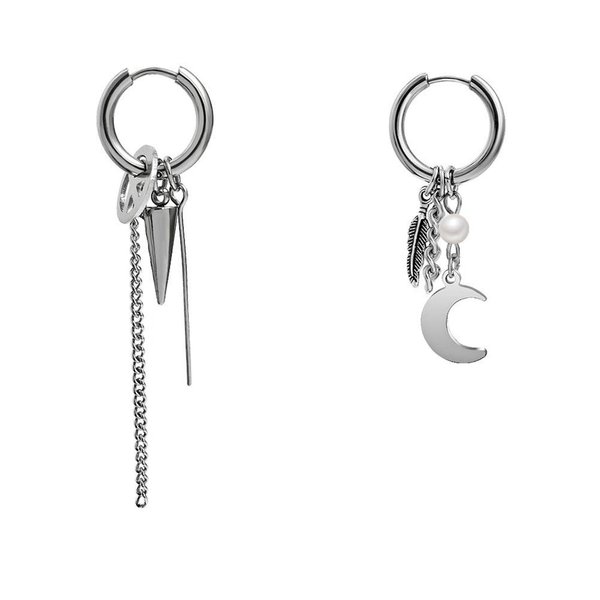 Mshion Unisex Stud Earrings 1 Pair with 1 Nice Jewelry Box