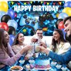 KimaruLZ Video Game Birthday Party Decorations - 109Pcs Gamer Gaming Party Supplies For Boys Birthday Party - Happy Birthday Backdrop, Table Cover, Hanging Swirls, Cupcake Cake Topper, Balloons