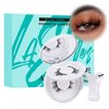 Magnetic Eyelashes with Lash Clusters Applicator Natural Magnetic False Lashes Kit Wispy Reusable Cluster Eyelash Extensions with Magnets No Lashes Glue or Liner Needed(2 Pairs-Natural)