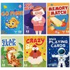Card Games,6 Decks,Go Fish,Old Maid,Crazy 8s,Memory Match,Slap Jack,Space Playing Cards,Fun Game Cards for Kids Toddlers and Adults,Family Party Table Games, Stocking Stuffers Gifts for Kids