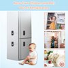 AOSITE Mini Fridge Locks for Kids No Drill Refrigerator Locks for Adults Cupboard Lock Child Safety Locks for Cabinets Drawer Locks Freezer Lock Baby Proofing (Black, 2)