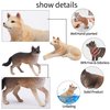 Toymany 8PCS Wolf Figures Forest Animals Toy Figurines - Realistic Jungle Zoo Animal Figurines，Educational Toy Cake Toppers Christmas Birthday Gift for Kids Boys Girls