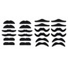 LuckyStar365 24 pcs Novelty Fake Mustaches, Mustache Party Supplies, Self Adhesive Mustaches for Masquerade Party & Performance