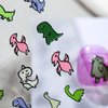 1 Sheet Dinosaur Nail Stickers 5D Dinosaur Heart Nail Art Decals Self-Adhesive Embossed Animals Nail Stickers Cute Nail Art Supplies Cartoon Dinosaur Nail Accessories for Women DIY Manicure Decoration